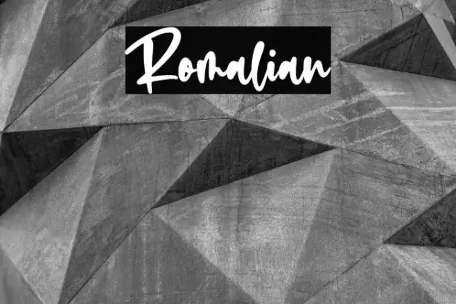 Romalian Font examples