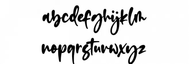 Romalian Schriftart Kleinbuchstaben