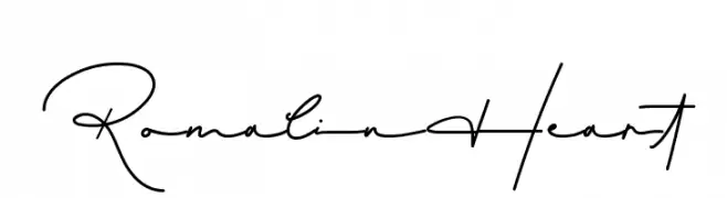 Romalin Heart  Frei Schriftart Herunterladen