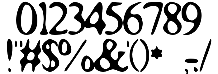 Roman Acid Font OTHER CHARS