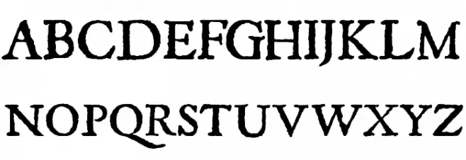 Roman Antique Schriftart Groß