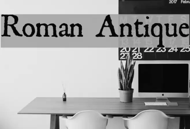 Roman Antique Font examples