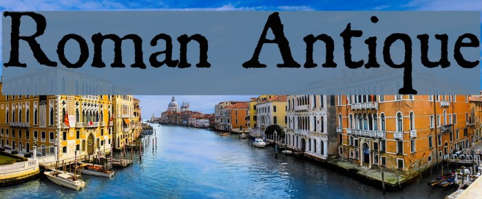 Roman Antique Font examples