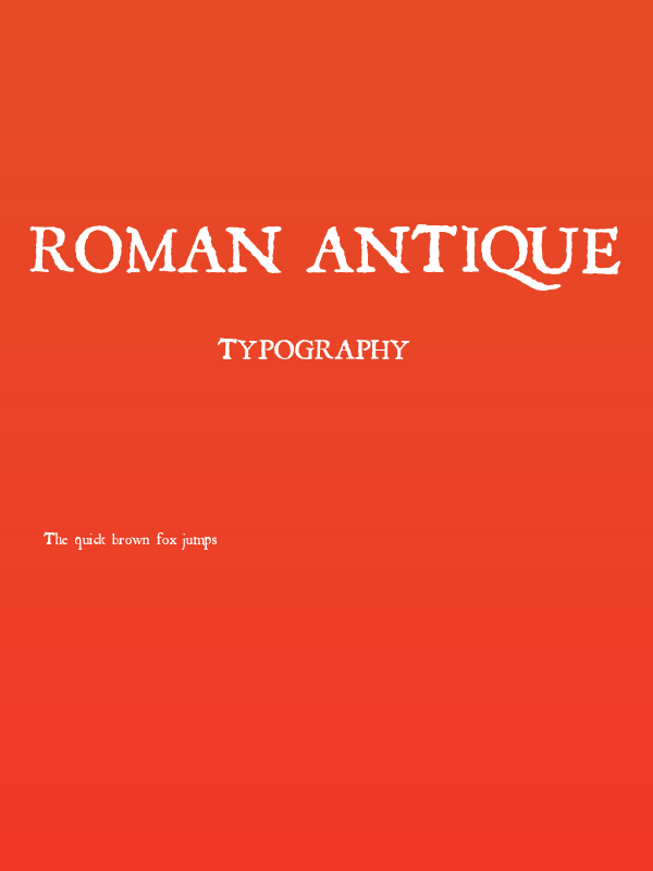Roman Antique Poster