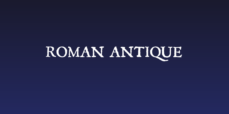 Roman Antique Social Header