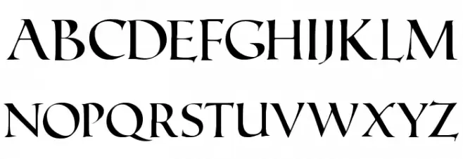 Roman Caps Caratteri MINUSCOLO