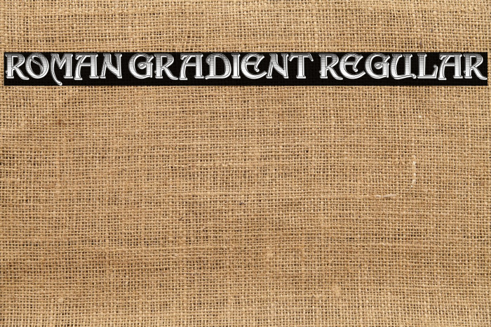 Roman Gradient Regular Example 3