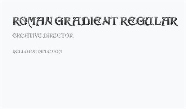 Roman Gradient Regular Business Card