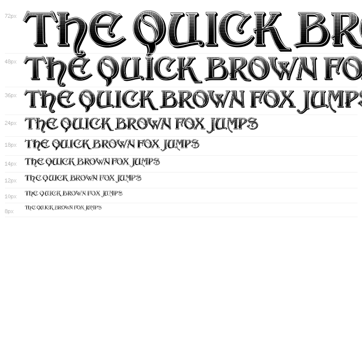 Roman Gradient Regular Waterfall