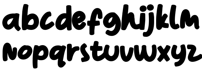 Roman Jelly Font LOWERCASE