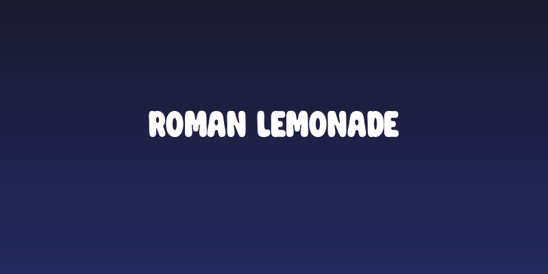 Roman Lemonade Social Header