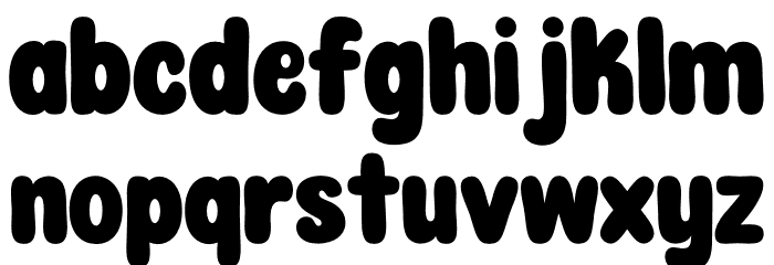 Roman Lemonade Font LOWERCASE