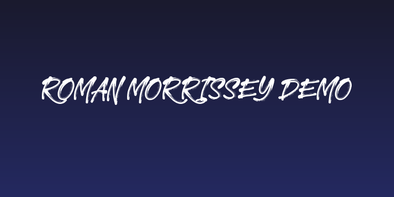 Roman Morrissey DEMO Social Header