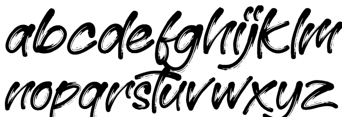 Roman Morrissey DEMO Font LOWERCASE