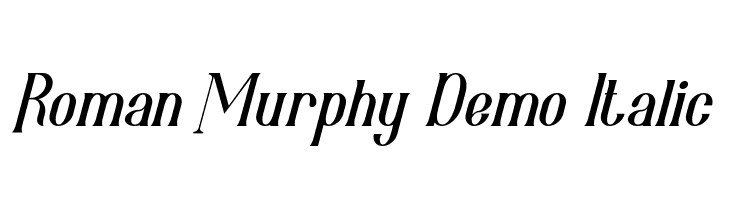 Roman Murphy Demo Italic  baixar fontes gratis