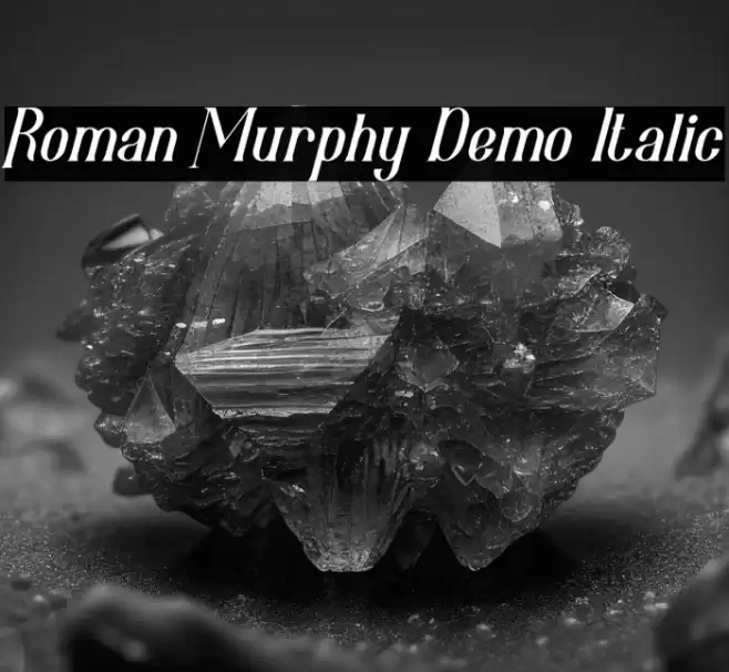 Roman Murphy Demo Italic フォント examples