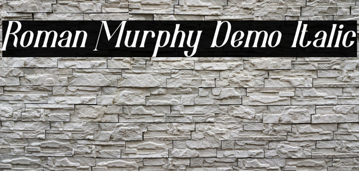 Roman Murphy Demo Italic Example 3