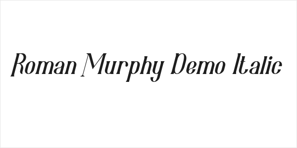 Roman Murphy Demo Italic Logo