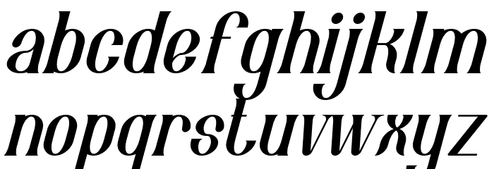 Roman Murphy Demo Italic Font LOWERCASE