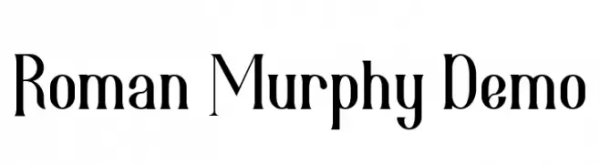 Roman Murphy Demo  フリーフォントのダウンロード