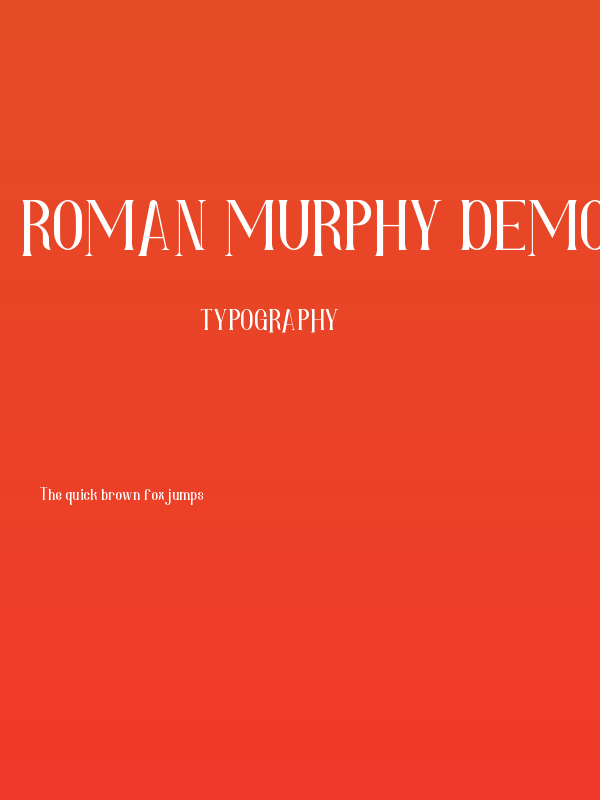 Roman Murphy Demo Poster