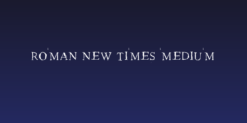 Roman New Times Medium Social Header