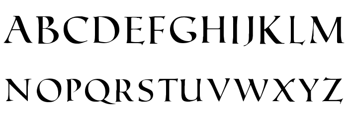 Roman SD Font LOWERCASE