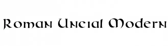 Roman Uncial Modern  Frei Schriftart Herunterladen