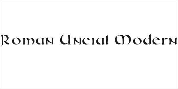 Roman Uncial Modern Logo