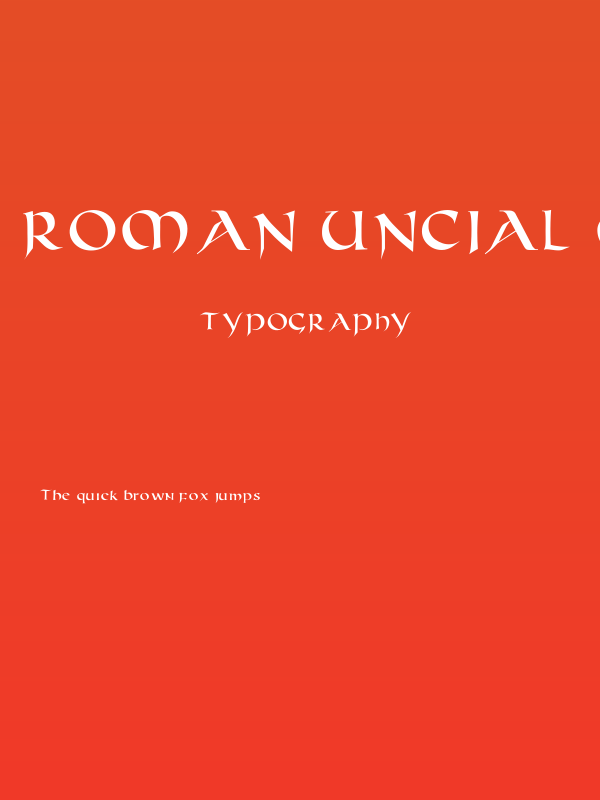 Roman Uncial Modern Poster
