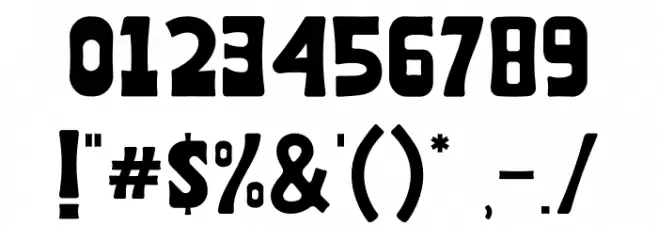 Roman Vibes フォント その他の文字