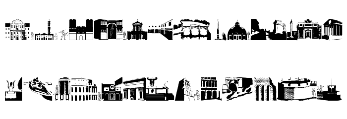 RomanArchitectura Font LOWERCASE