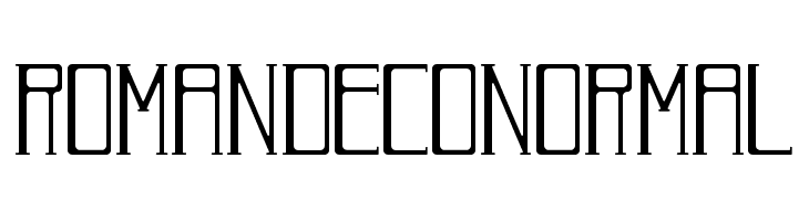 RomanDecoNormal Шрифта