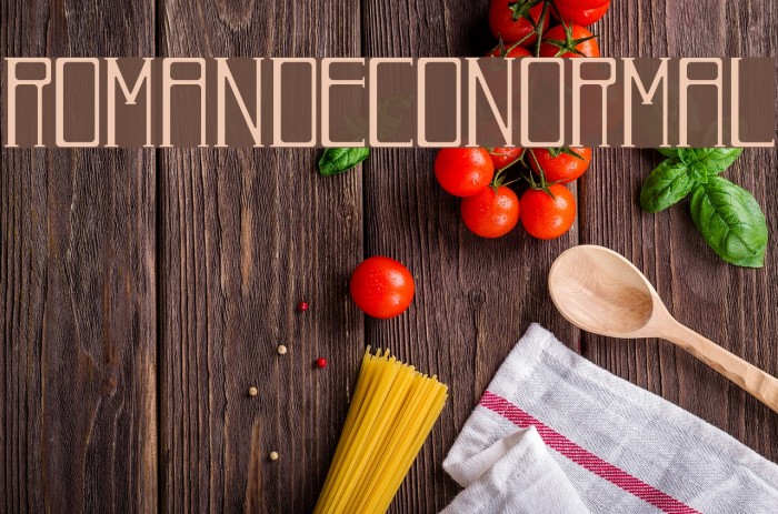 RomanDecoNormal フォント examples