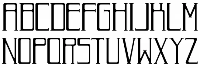 RomanDecoNormal Schriftart Kleinbuchstaben