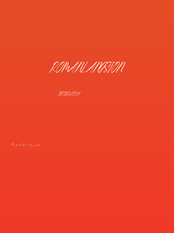 RomanLangston Poster