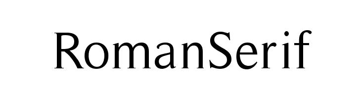 RomanSerif Font