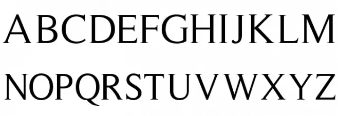 RomanSerif Schriftart Groß