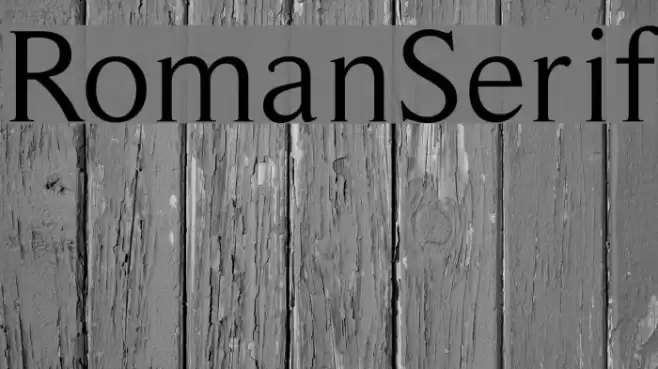 RomanSerif Font examples