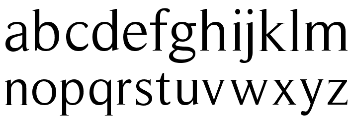 RomanSerif Font LOWERCASE
