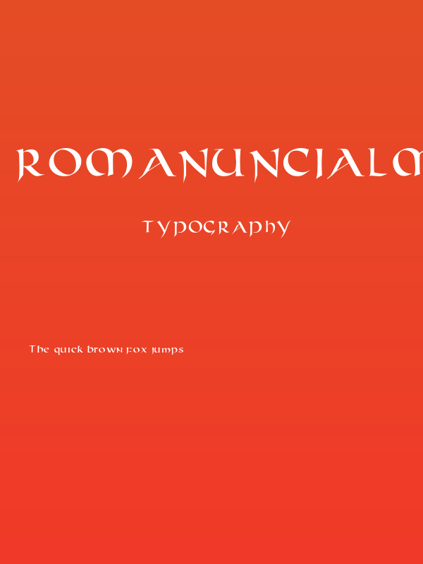RomanUncialModern Poster