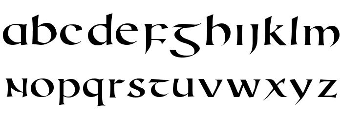 RomanUncialModern Font LOWERCASE