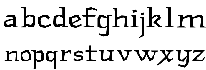 RomanWoodcut Font LOWERCASE