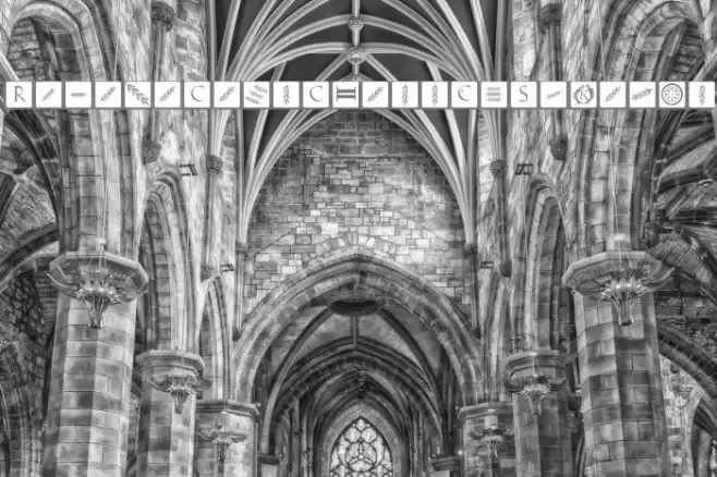 RomanaCapsClassicSquares Font examples