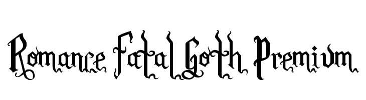 Romance Fatal Goth Premium  les polices de caractères gratuit tlcharger