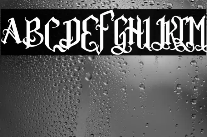 Romance Fatal Goth Premium Font examples