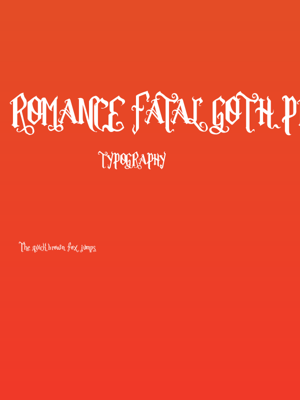 Romance Fatal Goth Premium Poster