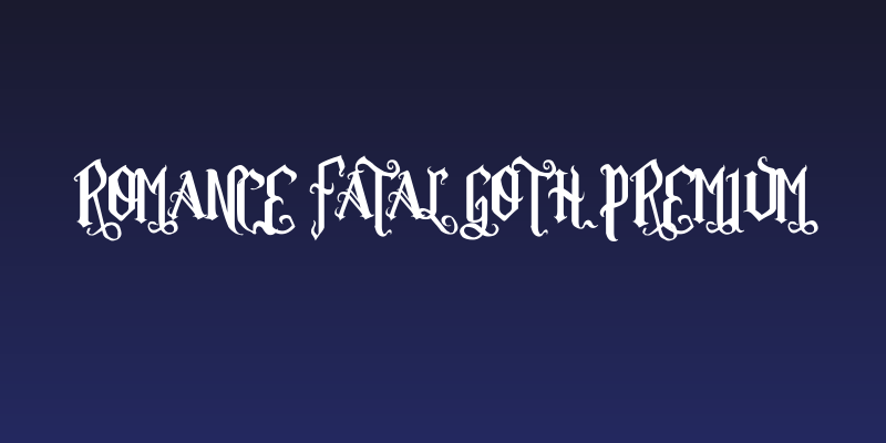 Romance Fatal Goth Premium Social Header