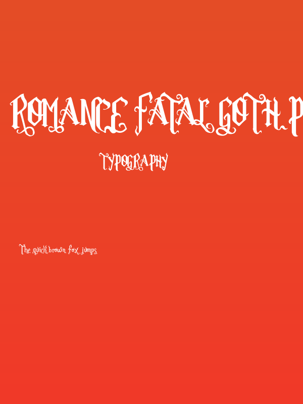 Romance Fatal Goth Premium Poster