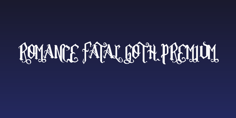 Romance Fatal Goth Premium Social Header